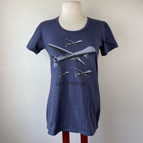 Vintage CNN Say Cheese Headline News Short Sleeve Size XL EUC - Picture 1 of 7